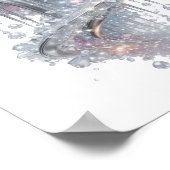 Impression de mode ART ABSTRAIT Argent Dynamique (Coin)