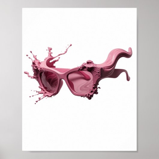 Impression de mode ART ABSTRAIT Argent frappant (Devant)
