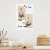 Impression de mode parisienne vintage – (Cuisine)