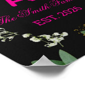 Impression de monogramme botanique élégant personn (Coin)