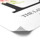 Impression de monogramme, lettre florale L, mariag (Coin)