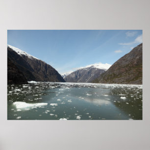 Impression de montagnes et d'icebergs