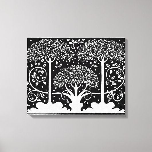 Impression de motif d'arbre Art Nouveau d'Aubrey B (Recto)