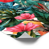 Impression de motif de feuilles d'Hibiscus tropica (Coin)