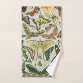 Impression de motif de papillon de nuit vintage (Serviette à main)