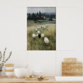 Impression de mouton antique, décoration de ferme (Cuisine)