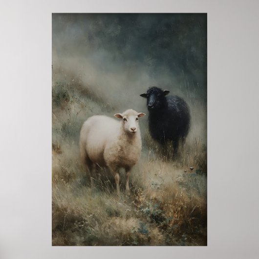 Impression de moutons antiques, Ferme de moutons n (Devant)