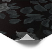 Impression de mur floral foncé (Coin)