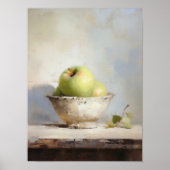 Impression de nature morte rustique aux pommes, st (Devant)