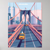 Impression de New York Pont de Brooklyn Impression (Devant)