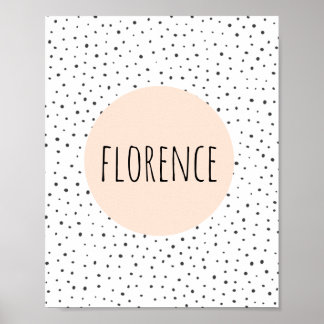 Impression de nom personnalisée - Nurserie - Art m