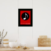 Impression de note de musique cool pour mur (Cuisine)