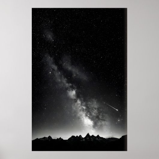 Impression de nuit étoilée Voie lactée au-dessus d (Devant)