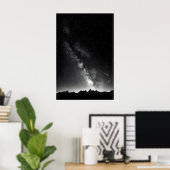 Impression de nuit étoilée Voie lactée au-dessus d (Bureau à domicile)