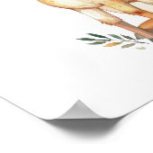 Impression de nurserie à l'aquarelle de bébé cerf  (Coin)