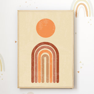 Impression de nurserie arc-en-ciel Boho Décoration
