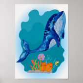Impression de nurserie baleine Animal Poster pour  (Devant)