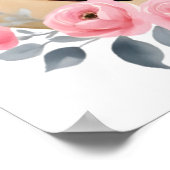Impression de nurserie de bébé vache Highland flor (Coin)