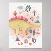 Impression de nurserie Dino Affiche de dinosaure p (Devant)