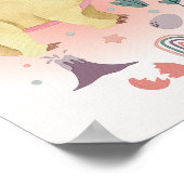 Impression de nurserie Dino Affiche de dinosaure p (Coin)