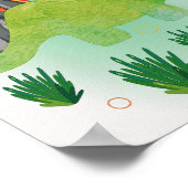 Impression de nurserie Dino Affiche de dinosaures  (Coin)