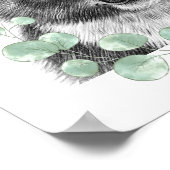 Impression de nurserie florale de bébé koala | Imp (Coin)