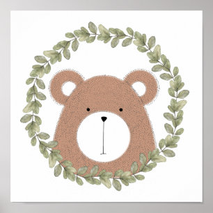 Impression de nurserie ours