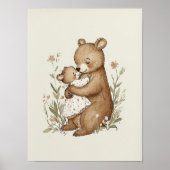 Impression de nurserie ours, impression de nurseri (Devant)