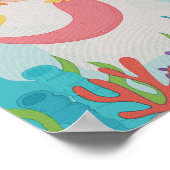 Impression de nurserie sirène Affiche pour chambre (Coin)