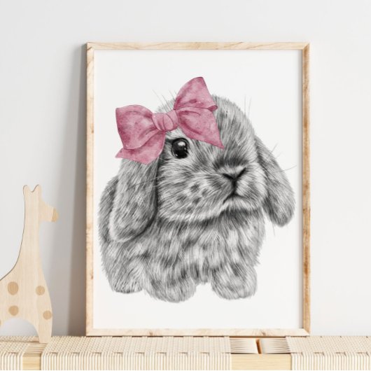 Impression de nursery Arc-en-ciel de lapin | Impre