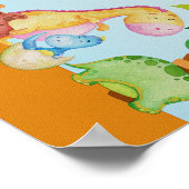 Impression de nursery de dinosaures Affiche de din (Coin)