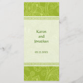 Impression de Paisley dans la carte rack de menu v (Dos)