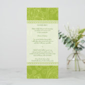 Impression de Paisley dans la carte rack de menu v (Debout devant)