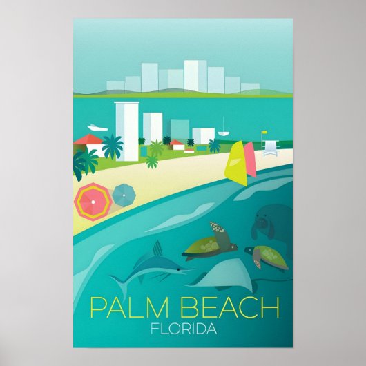 Impression de Palm Beach, Floride (Devant)