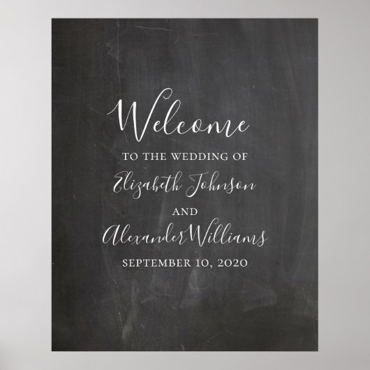 Impression de pancarte de bienvenue sur tableau no (Devant)