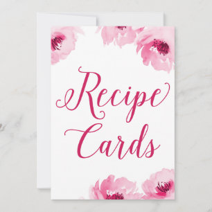 Impression de pancarte de cartes de recette