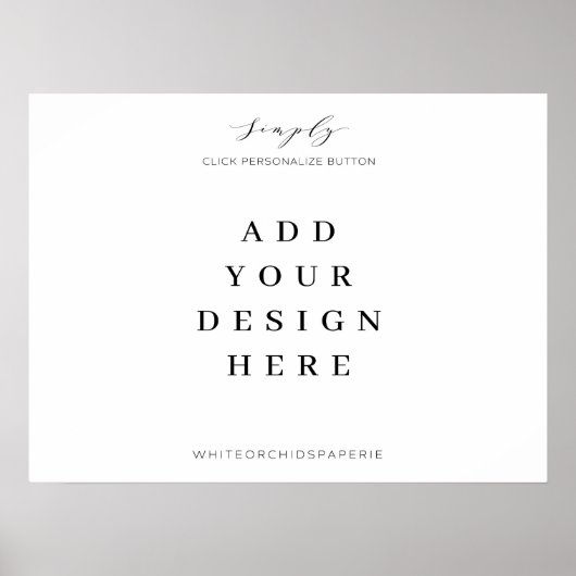 Impression de panneau de bienvenue avec plan de sa (Devant)