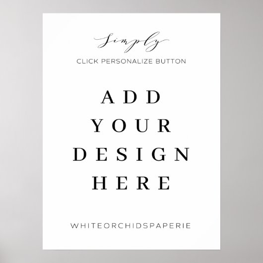 Impression de panneau de mariage 18 "x 24 " (Devant)