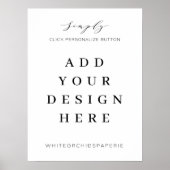 Impression de panneau de mariage 45x60 cm (Devant)