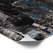 Impression de papier affiche abstrait de ville gri (Coin)