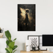 Impression de papillon fée vintage, Antique Fairyc (Bureau à domicile)