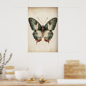 Impression de papillon vert sauge, papillon de sty (Cuisine)