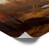 Impression de paysage d'automne, Art de feuillage (Coin)