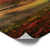Impression de paysage d'automne, Art mural de feui (Coin)