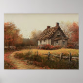 Impression de paysage d'automne, Impression de cot (Devant)