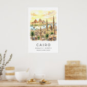 Impression de paysage du Caire avec monuments embl (Cuisine)