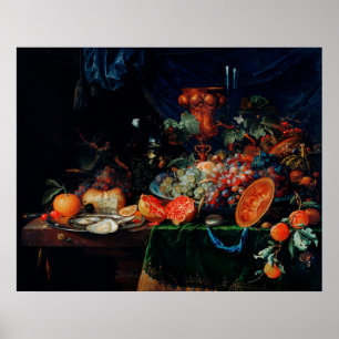 Impression de peinture à l'huile de Fruits et Huît