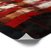 Impression de peinture à l'huile du drapeau améric (Coin)