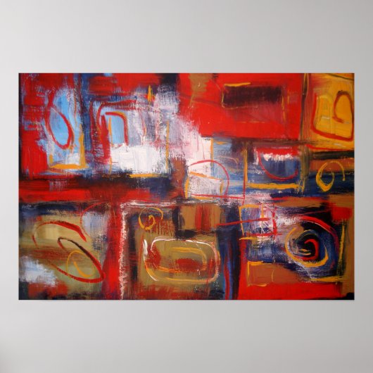 Impression de peinture Abstraite (Devant)