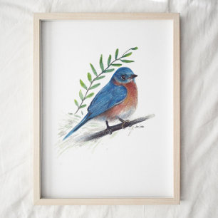 Impression de peinture Bluebird